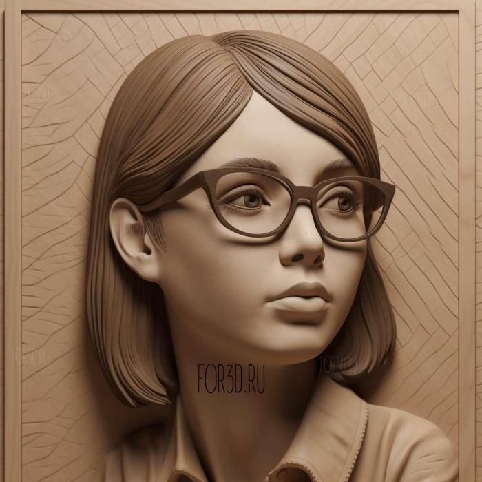 Megane Girl 3 stl model for CNC